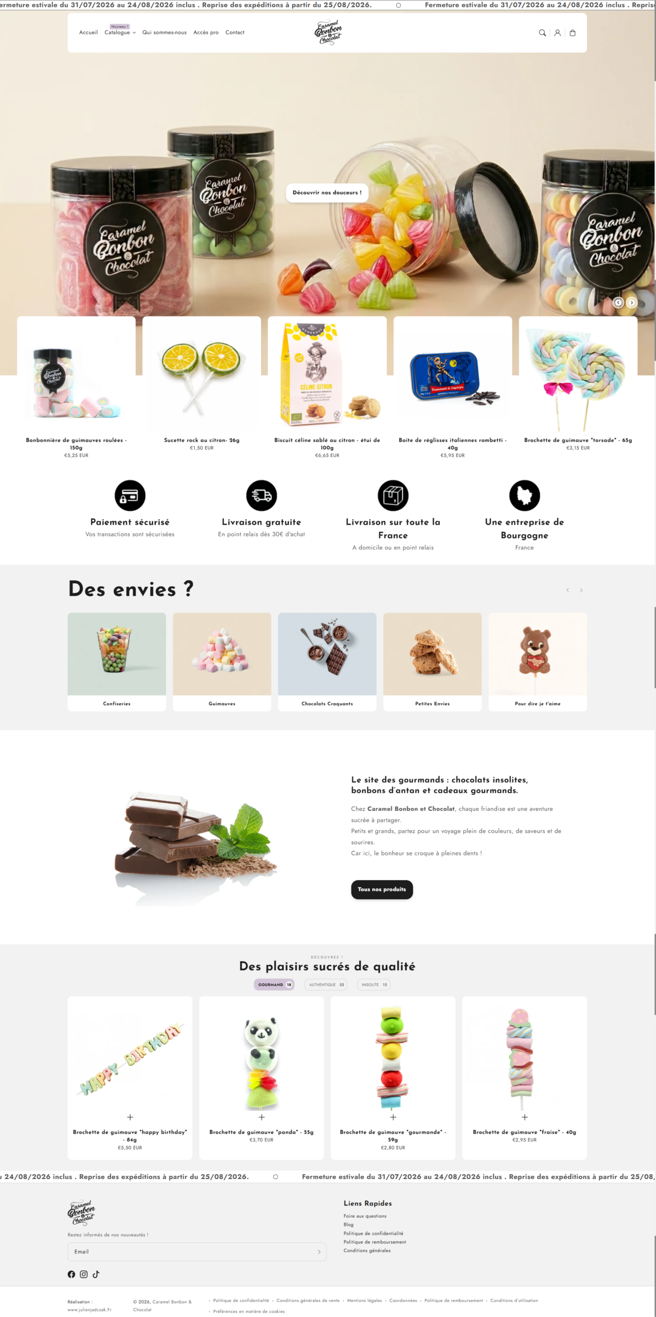 Shopify E-Commerce Auvergne