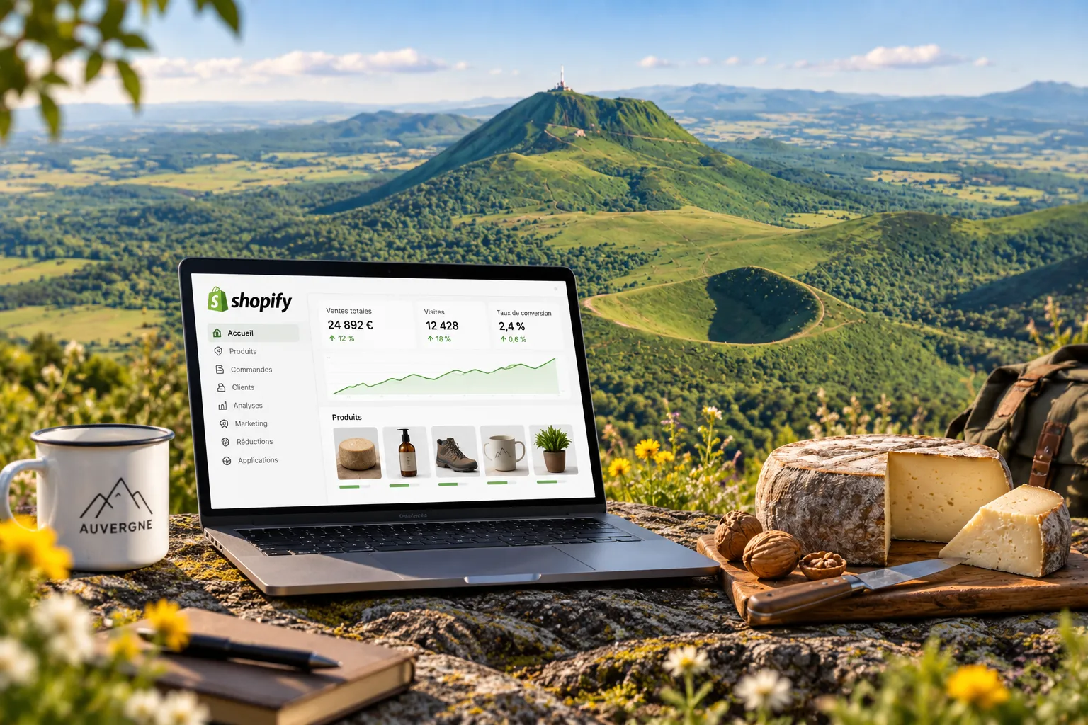 Créer une boutique Shopify en Auvergne