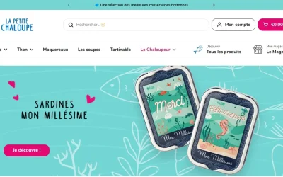 Texte alt : Site vitrine La Petite Chaloupe créé par Julien Jadczak, webmaster freelance, spécialisé en création de sites web sur mesure en Auvergne